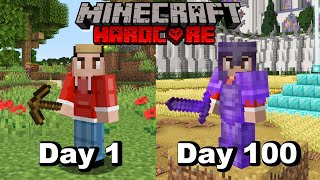 I Survived 100 Days In HARDCORE Minecraft And Heres What Happened [upl. by Codi]