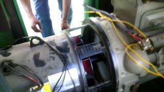 Live disassembling process of an alternator from a diesel generator [upl. by Eelirem952]