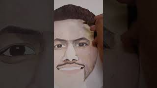 ColorPen Portrait colorfullart colorpenart ballpenart colorpenyoutube youtubeshortsyoutubeart [upl. by Oswald]