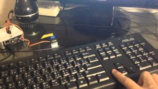 86duinoEduCake keyboard control servo [upl. by Sheffy951]