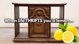 When Life THRIFTS You A Lemon…  Bright Bold Furniture Makeover [upl. by Steere]