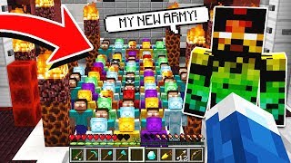 BOSS STEVE REBUILDS HIS STEVE ARMY IN MINECRAFT [upl. by Jalbert]