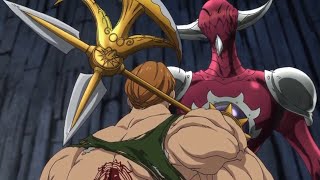 Escanor vs Galand dublado completo [upl. by Weisberg]