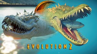 ELASMOSAURUS UNLOCKED  All Skins Animations Feeding amp Hunting  Jurassic World Evolution 2 [upl. by Beverie]