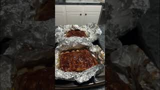 Oven baked pork ribs foodblogger cooking porkribs ovenbaked bbqribs [upl. by Ahseki159]