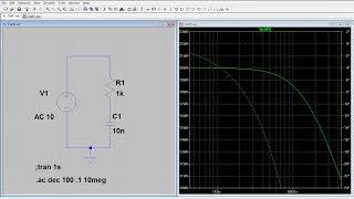 Tutorial LTSpice  Aula 2  Análises de transiente e AC sweep em frequência [upl. by Rawley423]