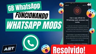 2024 COMO VOLTAR A USAR WHATSAPP GB  QUALQUER WHATSAPP MODIFICADO [upl. by Nnayelsel]