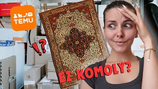 😱RENDELTEM EGY SZŐNYEGET🏡 I 🎁TEMU HAUL📦 [upl. by Godbeare]