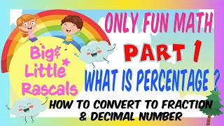 What is Percentage Part 1  Find a Percent from a Number  Calculate Percentage for Kids [upl. by Ynavoeg]