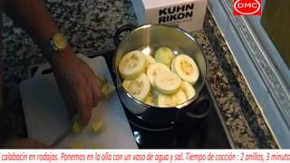 Receta de puré de calabacín con olla Kuhn Rikon [upl. by Venus]