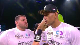 Post Fight After KO win Alex Pereira expects Wilnis to be next challenger [upl. by Etnohs]