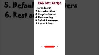 es6 javascript features [upl. by Eiffe]