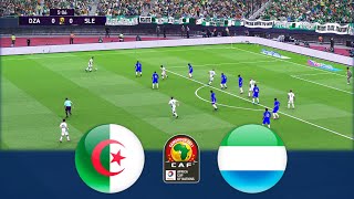 Highlights Algeria v Sierra Leone  Africa Cup of Nations 2021  Realistic Gameplay [upl. by Shaine594]