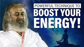 Guided Meditation To Boost Your Energy  Gurudev [upl. by Jenine]