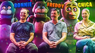 INTERVIEWING THE FNAF MOVIE ANIMATRONIC ACTORS [upl. by Nyltiac]