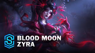 Blood Moon Zyra Skin Spotlight  League of Legends [upl. by Dolhenty]