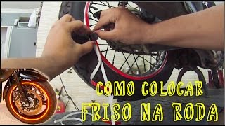 COLOCANDO FRISO NA RODA [upl. by Ummersen151]