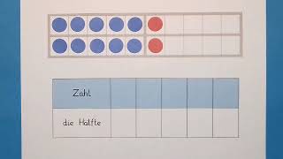 Halbieren am Zwanzigerfeld Teil 2  Mathe  Grundschule  Klasse 1  einfach üben [upl. by Nyllewell]