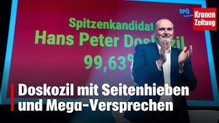 Doskozil mit Seitenhieben und MegaVersprechen  kronetv NEWS [upl. by Dustie]