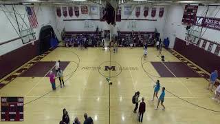 Millbury High School vs Advanced Math and Science Academy Womens Varsity Volleyball [upl. by Suiradel]