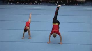 Acro2Gym Brasschaat AG BAL DAELEMANS Yorben BRATOWSKI AnaisElise FIAC 2016 [upl. by Ellehsem]