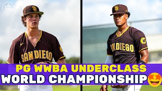 SAN DIEGO PADRES SCOUT TEAM BACK IN ACTION  PG WWBA UNDERCLASS CHAMPIONSHIP [upl. by Haibot]