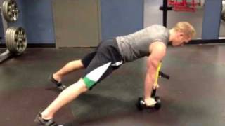 TRX Renegade Row Progression Into Push Up amp Rotating Shoulder Press [upl. by Pride]