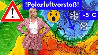 Polarluftvorstoß Auf Sommer folgt Winter GFS packt die Kälte aus Frische Temperaturen garantiert [upl. by Modeerf]