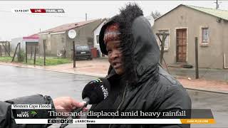 WC Floods  Paarl officials appeal for help donations as storm floods informal settlements [upl. by Enuj207]