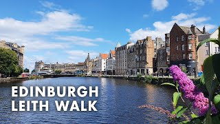 TRENDY Leith Walk  The Shore  EDINBURGH walking tour  SCOTLAND  4K [upl. by Theran]