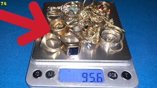 Destruyendo anillos de oro para hacer un lingote y comprarme un nuevo detector de metales [upl. by Geof530]