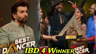 indian best dancer 4 winner ibd 4 winner name revealvartika ibd 4nepu ibd 4today episodeibd 4 [upl. by Batty986]