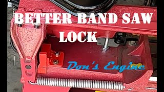 Make a Better Band saw lock down for the Harbor Freight 4X6 band saw Compiled video from older set [upl. by Eiramasil]