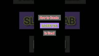 Quick and Easy Way To Insert Slicers In Excel shortsfeed shorts excel [upl. by Arthur868]