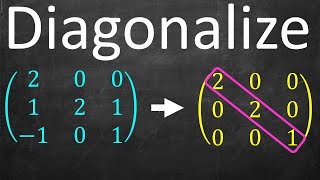 Full Example Diagonalizing a Matrix [upl. by Renita]