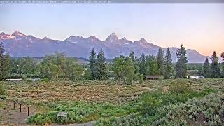 Teton Time Lapse of sunrise viewed from Dornans on July 12 2024 [upl. by Pierre906]