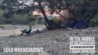 RAW SOLO MOTOCAMPING IN THE MIDDLE OF THE MOUNTAINS OF DAANG KATUTUBO amp DAANG KALIKASAN [upl. by Consuela147]