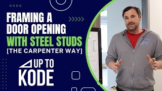 How to Frame a Door Opening with Steel Studs  The Carpenter Way [upl. by Medeah415]