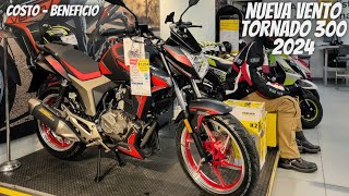 Nueva Vento Tornado 300 2024😱  ¡Bajo de Precio🔥  La Mejor Moto Costó  Beneficio💯 [upl. by Coad925]