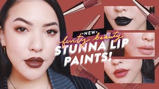 NEW Fenty Beauty Stunna Lip Paints  GBT  soothingsista [upl. by Yralam966]