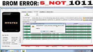 sp flash tool problem fix brom error snotenoughstoragespace 1011 [upl. by Anaerb393]