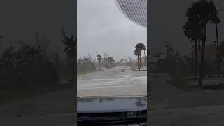 hurricanehelene sanibelisland blindpass Blind Pass Sanibel waves over road [upl. by Ciredec865]