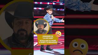 Ganador de La Voz Kids revela que su papá le robó y lo abandonó [upl. by Terencio747]