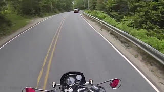 Waterford Maine Riding through on the Triumph Bonneville [upl. by Olympium]