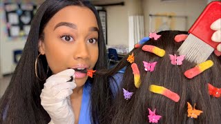 ASMR School Nurse Eats The Lice Out of Your Hair 😋🪲 Lice Check Roleplay  Lice Check Removal ASMR [upl. by Philly]