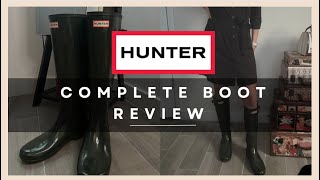 How To Style amp Wear Rain Boots  5 Modern Hunter Wellies Outfit [upl. by Hcardahs]