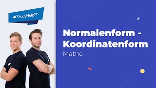 Normalenform in Koordinatenform umwandeln StudyHelp [upl. by Gnol]