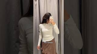 Zara fitting room haul ❤️ [upl. by Kamerman]