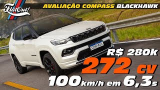 ACELERAMOS o Jeep Compass Blackhawk 2025 motor de Rampage R 280 mil zero a 100 de BMW X3 30i [upl. by Naujak]