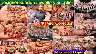 Latest Designer Bridal Kundan Jewellery Collection 2024  Most Premium Trendy Traditional Jewellery [upl. by Akimert]